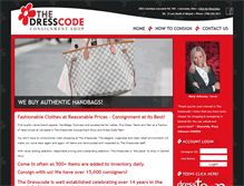 Tablet Screenshot of dresscodeconsignmentshop.com